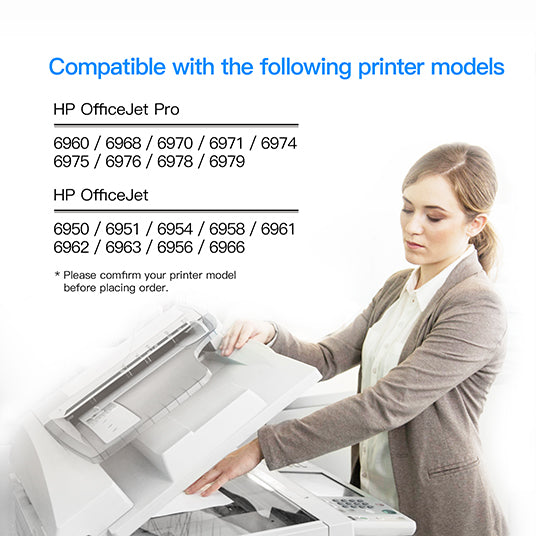 Compatible K / C / M / Y Cartouche d'encre HP 905XL pour