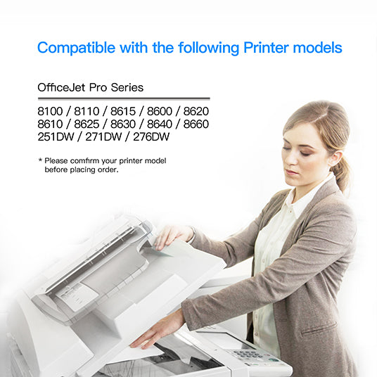 Printing Pleasure 5 Cartouches d'encre compatibles pour HP Officejet Pro  8600 8600+ 8100 8610 8620 8630 8640 8660 251dw 276dw | Remplacement pour HP