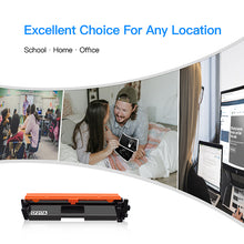 Compatible Toner Cartridge Replacement for HP 17A CF217A to use with Laserjet Pro M102w M130fw, Laserjet Pro MFP M130fw M130nw M130fn M130a Printer,(4 Black), High Yield(with Chip)