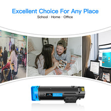 Compatible Toner Cartridge Replacement for Xerox Phaser 6510, WorkCentre 6515 High Yield (1 Black, 1 Cyan, 1 Magenta, 1 Yellow, 4-Pack)