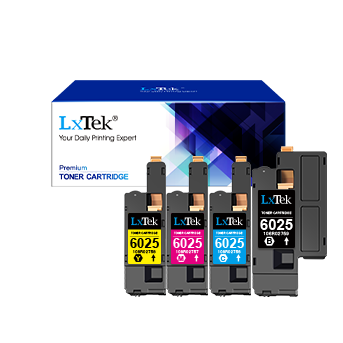 Remanufactured Toner Cartridge Replacement for Dell E525W E525 to use with E525W Color Laser Printer, 4 Pack (593-BBJX 593-BBJU 593-BBJV 593-BBJW)