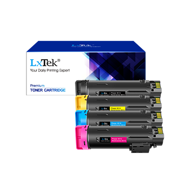 Compatible Toner Cartridge Replacement for Xerox Phaser 6510, WorkCentre 6515 High Yield (1 Black, 1 Cyan, 1 Magenta, 1 Yellow, 4-Pack)