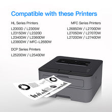 Compatible Toner Cartridge Replacement for Brother TN660 TN-660 TN630 TN-630 to use with HL-L2300D HL-L2380DW HL-L2340DW HL-L2320D MFC-L2740DW DCP-L2540DW Printer(4 Black), High Yield
