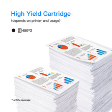 Remanufactured Ink Cartridge Replacement for HP 63XL 63 XL to use with Officejet 5255 5258 3830 3833 4650 Envy 4520 4516, DeskJet 1112 2132 3632 Printer, (2 Black) High Yield, New Updated Chip