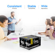 Compatible Ink Cartridge Replacement for Canon 1200XL PGI-1200 PGI1200XL to use with MAXIFY MB2720 MB2120 MB2320 MB2020 Printer (Black, 2 Pack-High Yield)