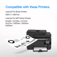 Compatible Toner Cartridge Replacement for HP 83A CF283A to use with Laserjet Pro MFP M125nw M201dw M225dw M201n M125a M127fn M127fw, 2 Black