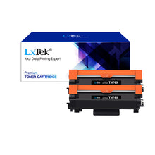 Compatible Toner Cartridge Replacement for Brother TN760 TN-760 TN 730 to use with HL-L2395DW HL-L2390DW MFC-L2750DW HL-L2350DW DCP-L2550DW (2 Black)