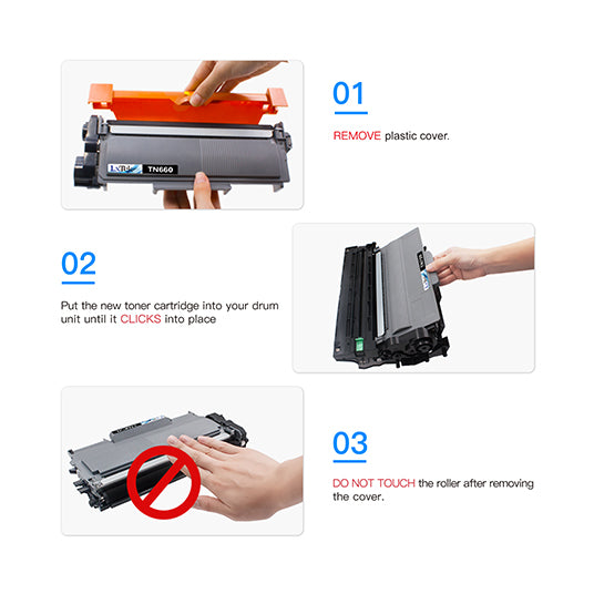 GCP Products 3Pk Tn660 Toner (W/Chip) Compatible With Brother Mfc-L2740Dw  L2685Dw Dcp-L2520Dw