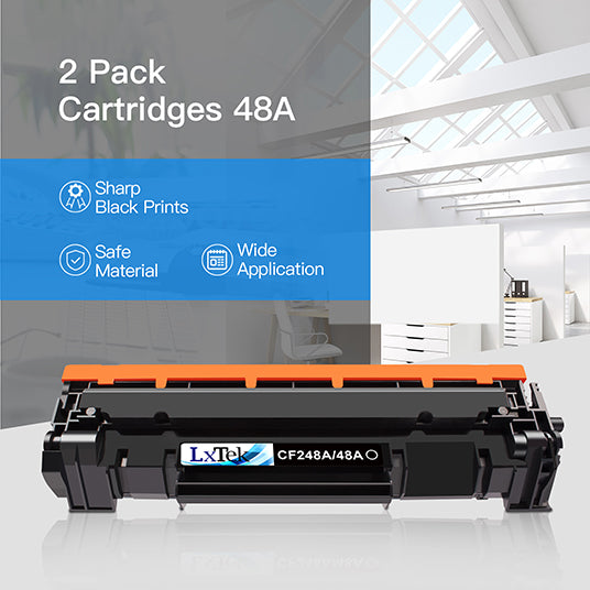 thumbnail image 2 of YCDYHC 2-Pack CF248A 48A Compatible Toner Cartridge For HP LaserJet Pro MFP M28 M29 M15 M16 Printers | High Yield 1000 Pages 2 of 11