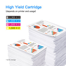 Compatible Ink Cartridge Replacement for HP 950XL 951XL 950 XL 951 XL to use with OfficeJet PRO 8600 8610 8620 8630 8100 8625 8615 276dw, 8 Pack (2 Black|2 Cyan|2 Magenta|2 Yellow)