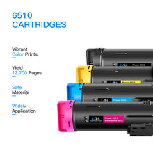Compatible Toner Cartridge Replacement for Xerox Phaser 6510, WorkCentre 6515 High Yield (1 Black, 1 Cyan, 1 Magenta, 1 Yellow, 4-Pack)