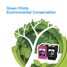 Remanufactured Ink Cartridge Replacement for HP 63XL 63 XL to use with Envy 4520 4516 Officejet 4650 3830 3833 3831 4655 DeskJet 1112 3632 2130 2132, Shows Accurate Ink Level, 2 Pack