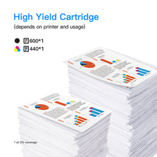 Remanufactured Ink Cartridge Replacement for HP 60XL 60 XL CC641WN CC644WN High Yield for HP Photosmart C4680 D110, Deskjet D2680 F2430 F4210, Shows Accurate Ink Level (1 Black | 1 Tri-Color